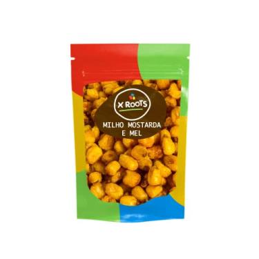 Imagem de Milho Torrado Mostarda e Mel Snack Crocante Saudável 1kg - X Roots