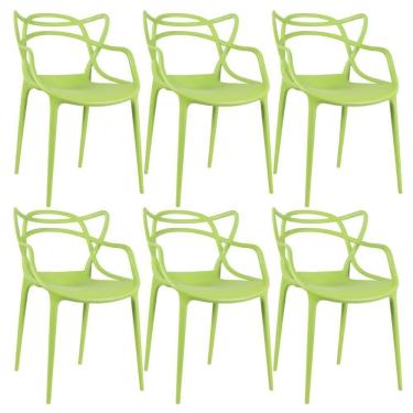 Imagem de Kit - 6 X Cadeiras Masters Allegra - Verde Claro