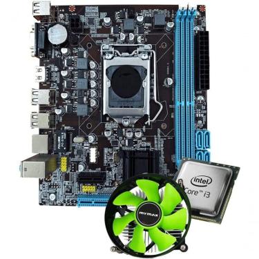 Imagem de Kit Upgrade Intel Core I3 Terceira Geração Placa Mãe H61 Lg1155 Com Cooler