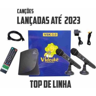 Karaokê Box Completo +2 Microfones + Caixa de Som +De 1000 Músicas