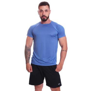 Imagem de Camiseta Masculina Manga Curta Dry Proteção Solar UV Fitness Academia Treino Camisa Confortável-Masculino