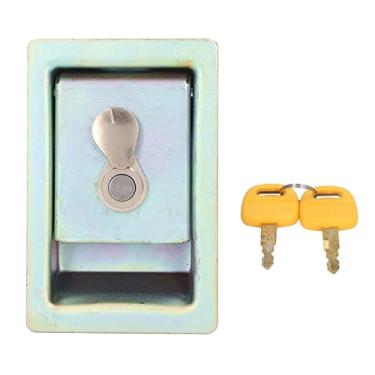 Imagem de Fechadura Bomba Hidráulica, Trava Bomba Hidráulica Escavadeira, Trava Porta Lateral Liga de Alumínio Com 2 Chaves, Trava Bomba Hidráulica para Escavadeira