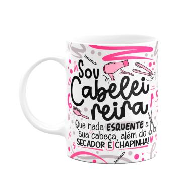 Imagem de Caneca Profissões - Sou Cabeleireira - branca