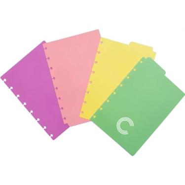 Imagem de Divisória A5 4 abas pastel CIDA2003 Caderno Inteligente