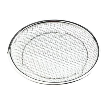 Imagem de Fenteer Coador de fritar em aço inoxidável, peneira, bandeja de cozimento, pratos para churrasco, prato de sobremesa, recipiente para lanche, 18cm
