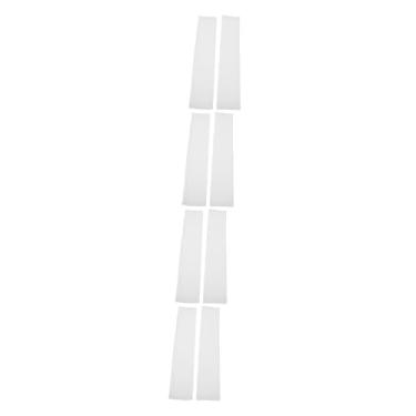 Imagem de BESPORTBLE 4 Pares Mangas De Proteção Solar Ao Ar Livre Mangas De Sol Mangas De Cobertura De Braço Manga De Tiro Mangas De Meio Dedo Branco Manga Esportiva Seda Gelada Luz Ultravioleta Macho