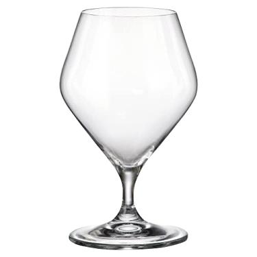 Imagem de Jogo de 6 tacas para conhaque Loxia em cristal ecologico 395ml A16,1cm -TRANSPARENTE - Bohemia- Full Fit