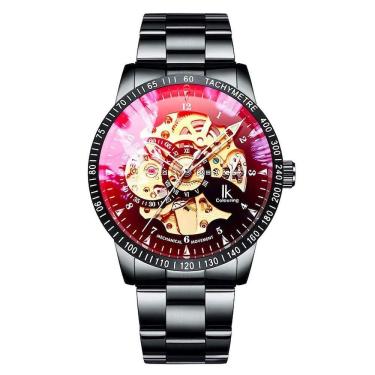 Imagem de Relógio de pulso Skeleton automático, prateado