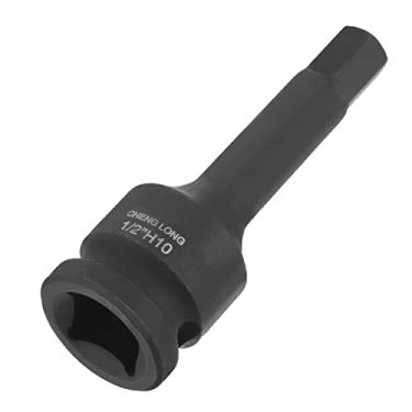 Imagem de Bettomshin Soquete de impacto hexagonal, soquete Allen Bit de acionamento de 1/2 polegada, soquete de impacto hexagonal de 10 mm, aço cr-Mo, chave sextavada mestre de impacto, 1 peça