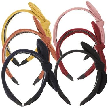 Imagem de Didiseaon 6 Unidades tiara de coifa bandana faixa elástica elastico testeira laço presente turbante faixas elasticas headband versão coreana de cabelo acessórios mulheres tecido