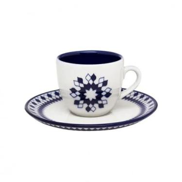 Imagem de Xícara com Pires Coup Chess Oxford® Porcelana 200ml