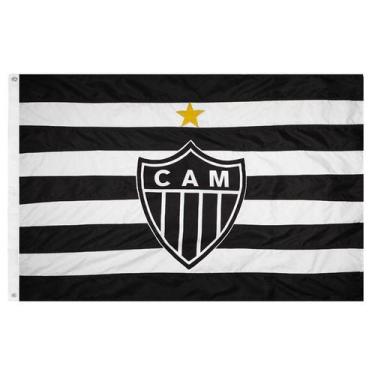Imagem de Bandeira Oficial Do Atlético Mineiro 98 X 68 Cm - 1 1/2 Pano - Jc Flâm