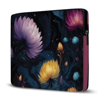 Imagem de Pasta Maleta Capa Case Para Laptop Notebook Compatível com MacBook, Dell, Samsung, Acer UltraBook, 17,3" Floral