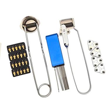 Imagem de JOYFUL&HOPEFUL Conjunto de arremessador de tocha, ataque de tocha de pederneira, ataque triplo de tocha, limpador de ponta de tocha, para corte de soldagem, para todos os gases combustíveis