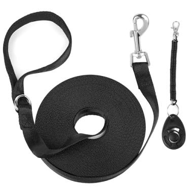 Imagem de PrimePets Coleira longa para cães de 8 metros, acessórios para cães, coleira de treinamento com clipe de treinamento para cães e filhotes de cachorro