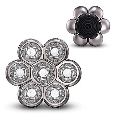 Imagem de Cabeça de substituição para barbeador elétrico masculino cabeça de barbear elétrica 7D para homens cabeça de substituição para barbeadores molhados e secos lâminas de barbear à prova d'água lâminas de