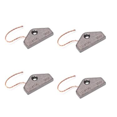 Imagem de 4 peças motor secador escova de carbono contendo cobre 6597490 5007 (30 x 16 x 4 mm) compatível com máquina de secar roupa Miele 5153702/4490382
