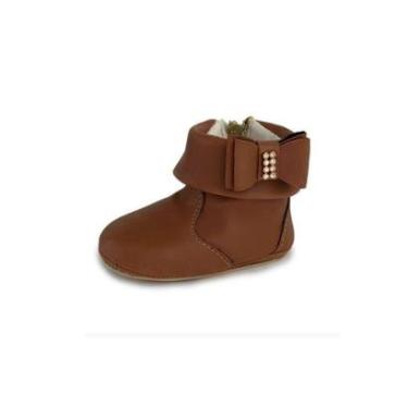 Imagem de Bota infantil menina sapatinho bebe recém nascido botinha confortavel-Feminino