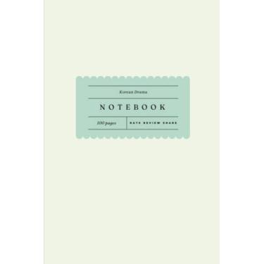 Imagem de Caderno de classificação de drama coreano verde, caderno de 100 páginas forradas, Kdrama