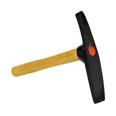 Imagem de Martelo Pedreiro 2 Corte Cabo Madeira Encerado Cunha Pressão