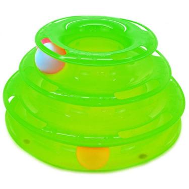 Imagem de Brinquedo Para Pet Gatos Torre 3 Andares Com Bolinhas