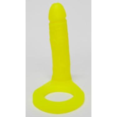 Imagem de PENIS ANEL COMPANHEIRO MACIÇO 13,5 x 3cm - CORES NEON - LARANJA (AMARELO)