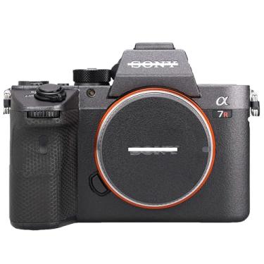 Imagem de ZZQ&CCF Mebont Adesivo de capa de câmera antiarranhões para Sony Alpha 7 IV/A7M4/A7IV película protetora de câmera resistência ao desgaste da pele (cinza escuro)