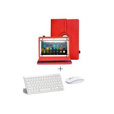 Imagem de Capa + Teclado E Mouse Bluetooth P/ Tablet Positivo T2040 - FAM