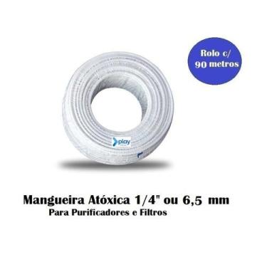Imagem de 90 Metros Mangueira Atóxica Branca 1/4 Purificador Bebedouro - Planeta