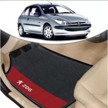 Imagem de Jogo 4 Tapetes De Carro Peugeot 206 Automotivo Personalizado - LM MAGA