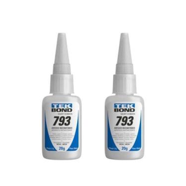 Imagem de Kit 2 Cola Adesiva Instantânea Multiuso 20G 793 Tekbond