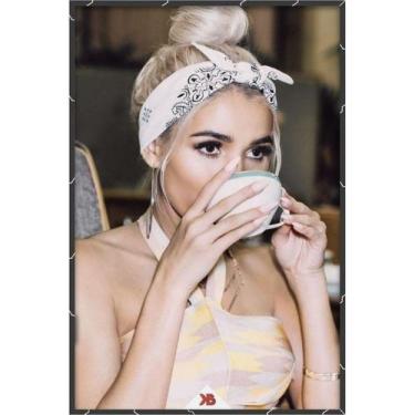 Imagem de Bandana Lenço Floral Tradicional Branco Unissex - Rei Look