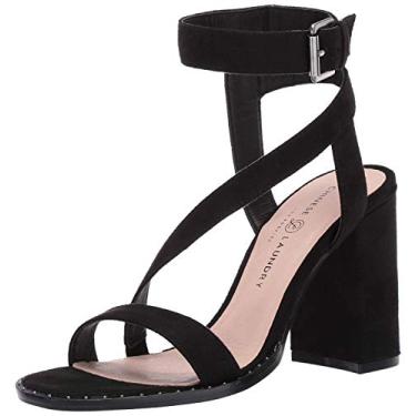 Imagem de Chinese Laundry Sandália feminina de salto Simi, Camurça preta, 36