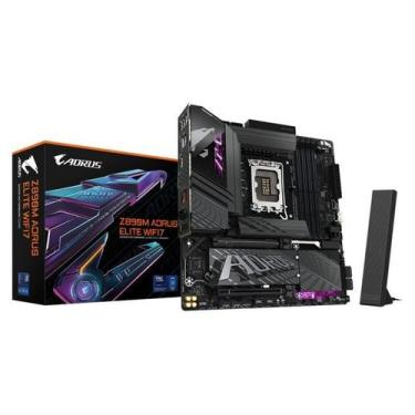 Imagem de Placa Mãe Gigabyte Z890M AORUS ELITE WIFI 7 Intel LGA1851 4xDDR5 Chips