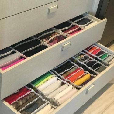 Imagem de Organizador De Gavetas P - Colmeia Com 10 Nichos em PVC - Kit 5 unidad