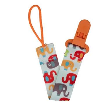 Imagem de Prendedor de Chupeta Estampado Pietra Baby, Elefantinho Colorido