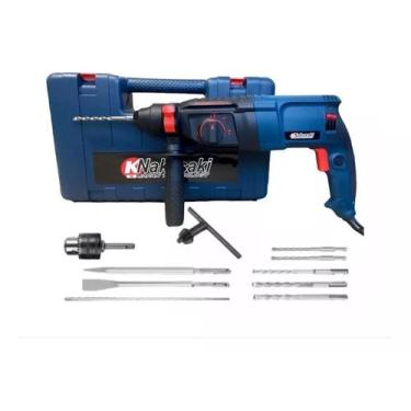 Imagem de Martelete Rompedor 110V + Furadeira / Impacto 960W 12 Peças - Nakasaki