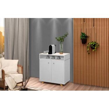 Imagem de Buffet / Balcão / Bancada / Aparador ST Modelo Retrô Com Pés em Madeir