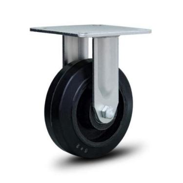 Imagem de Rodizio industrial 6x2 borracha fixo roda ferro 250 KG - Colson