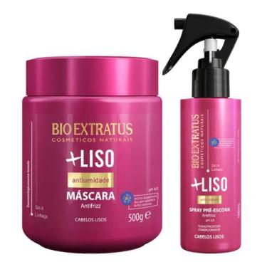 Imagem de Kit Mais Liso 1 Máscara 500ml 1 Spray 100ml - BIOEXTRATUS