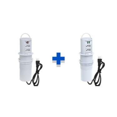Imagem de Kit Torres De Tomadas Manual Alça 2 Tom 20A 2USB e 2USB 4.9A - CONNECT