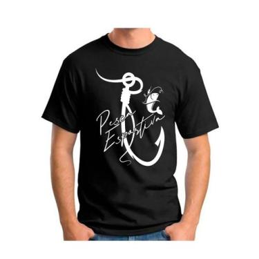 Imagem de Camiseta camisa pesca esportiva peixe pescaria pescador - Dogs, Preto,