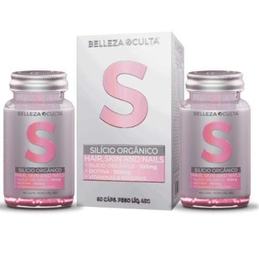 Imagem de Combo 2 unidades - Silício Orgânico Nutricolin 100mg + Biotina Premium