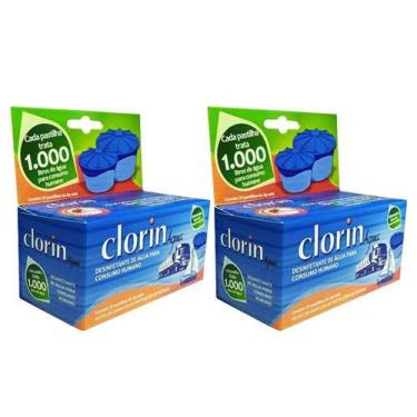 Imagem de 50 Pastilhas Purificadora de Água Potável 1000 litros Clorin com NF, B