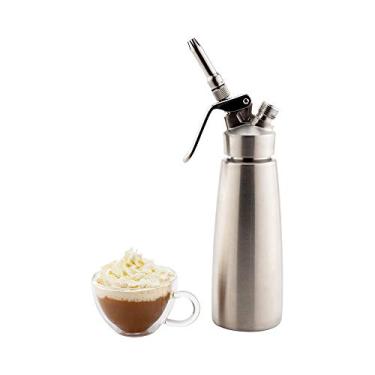 Imagem de Whip Tek Dispensador de chantilly de 0,5 litros, 1 chantilly durável – Cartuchos vendidos separadamente, 3 pontas de decoração incluídas, recipiente de chantili, resistente – restaurante