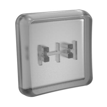 Imagem de Teclas PBT de perfil baixo para teclado mecânico Kailh Chocolate Switch, 40 peças, preto transparente fosco