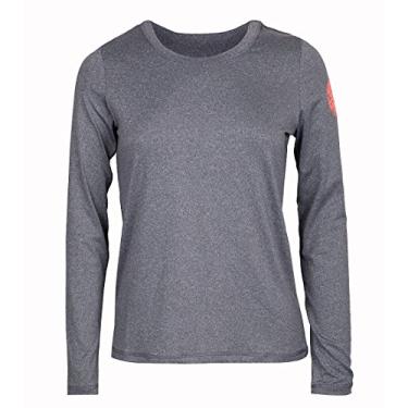 Imagem de Rip Curl Camiseta de manga comprida Shorebreak, ajuste solto, cinza mesclado, pequena