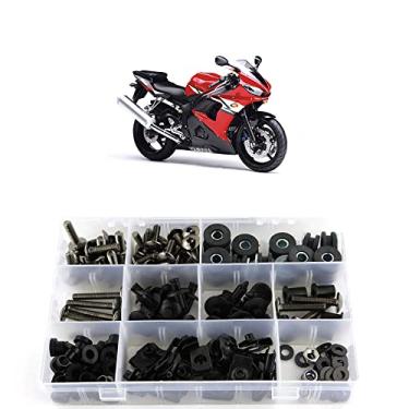 Imagem de Parafusos de carenagem completos Xitomer, para Yamaha YZF-R6 2003 2004 2005 YZF-R6S 2006 2007 2008 2009, conjunto completo de parafusos/fixações/kits de montagemxitomer cinza FBT00415TI-X