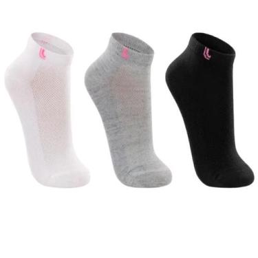 Imagem de Kit c/9 Pares de Meia Lupo Soquete Cano Curto Feminino 03226, Branco, 