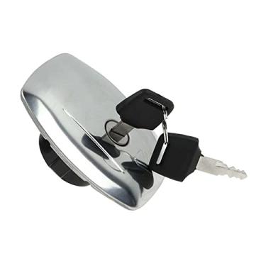 Imagem de Wai Danie Trava da tampa do tanque de combustível para motocicleta com 2 chaves compatível com Suzuki GS450 GS550 GS650 GS750 GS850 GS1000 GS1100 GS300L GS450GA GS750L 44200-49810 44200-49811